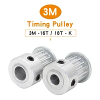 3m 16t18t timing belt pulley bore 4566 35810 mm alloy pulley teeth pitch 3 0 mm bfk shape for width 10 mm 3m timing belt