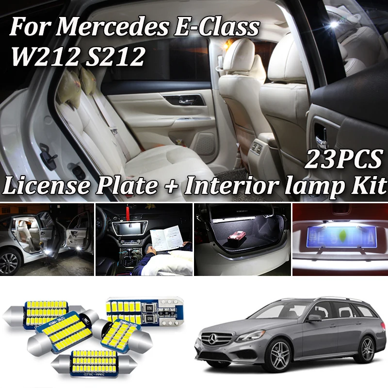 Комплект освесветильник для номерного знака Mercedes Benz E class W212 S212 седан Estate (2009-2015) 23