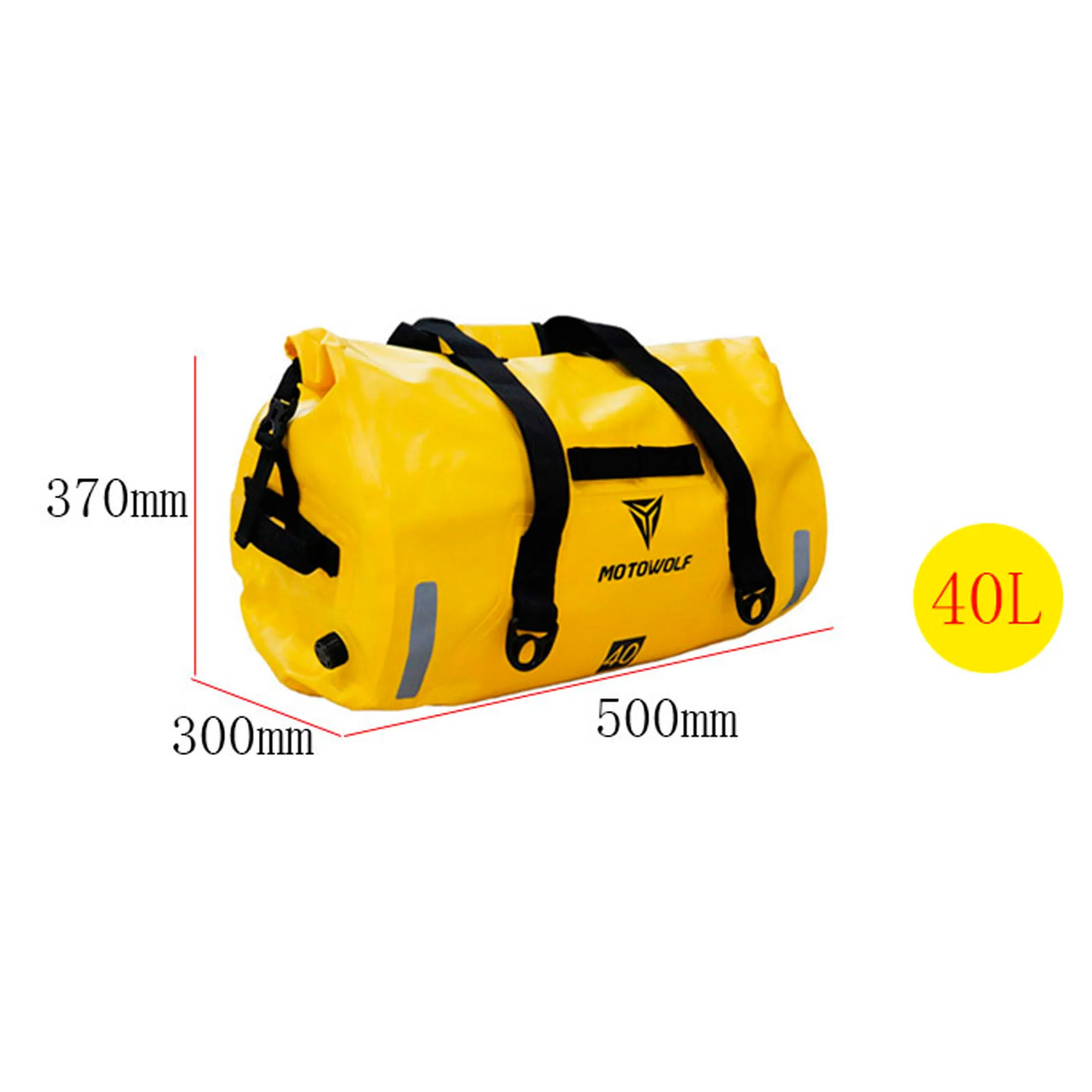 40L Orange Сумка для мотоцикла на открытом воздухе, ПВХ, сухой мешок, водонепроницаемый 40L 66L 90L, сумка на плечо, дайвинг, плавание, туризм, вождение, путешествия, фитнес-сумка - Название цвета: 40L Orange