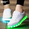 Size 27-42 USB Charger Glowing Sneakers Children Led Casual Shoes Boys Led Slippers Luminous Sneakers For Girls Wedding Shoes 1