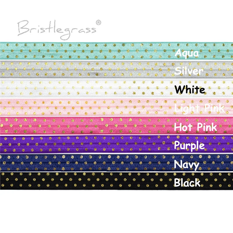 Повязка на голову с принтом в горошек 5 ярдов 5/8 дюйма 15 мм|hair ties|headband hairsatin band |