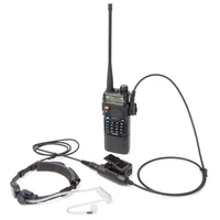 walkie talkie microphone heavy duty u94 ptt neck throat mic earpiece radio nato tactical headset for baofeng kenwood hyt tyt