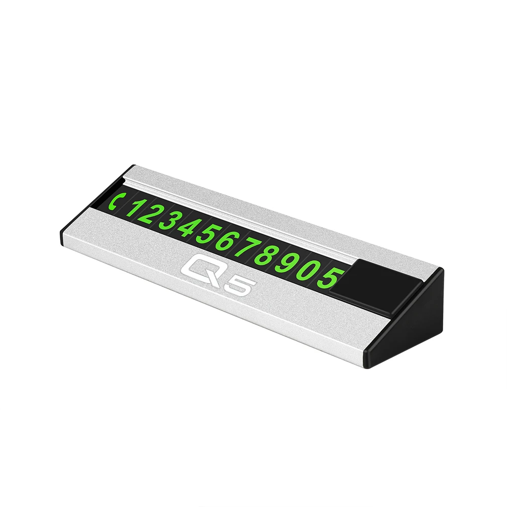 Автомобильная парковочная карточка временная табличка с номером раздвижной