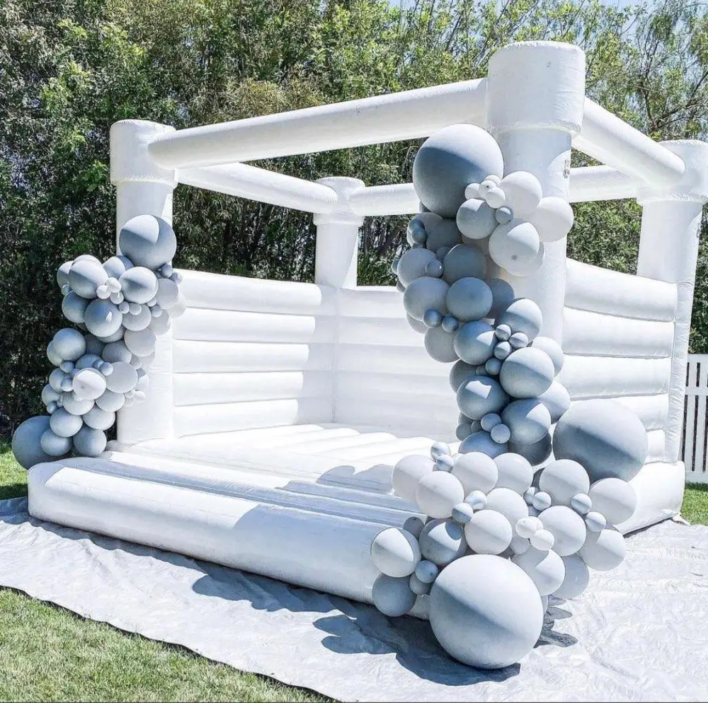 12ft x Jumping House Inflatable white Bounce Combo Bouncy Castle Air bouncer | Игрушки и хобби