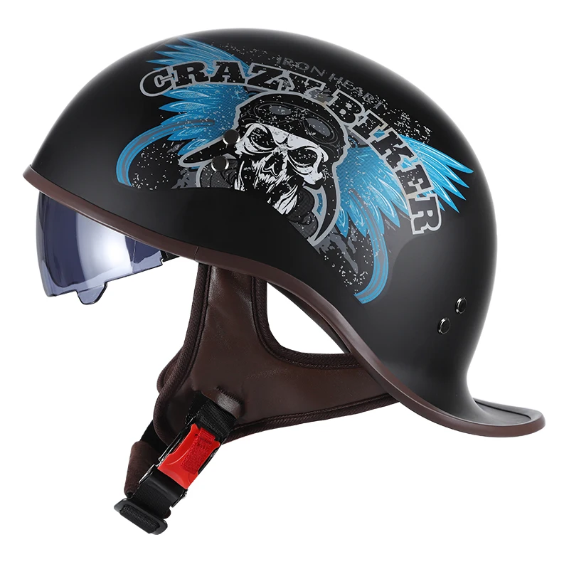 

Motor Helmet Retro Motorcycle Helmet Moto Helmet Scooter Vintage Half Face Biker Motorbike Crash Moto Helmet Casco Moto