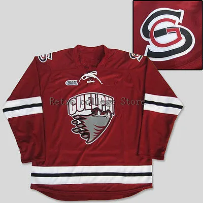 

8 Doughty 27 Richard #21 James McEwan OHL Hockey Jersey Embroidery Stitched Customize any number and name