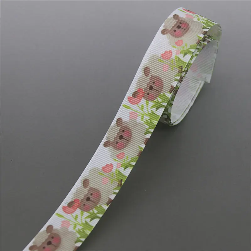 10299 DUWES 50 ярдов волк слон животные напечатанный Grosgrain ленточный аксессуар Hairbow головной убор украшение «сделай сам» оптом OEM D1151 - Цвет: 10299