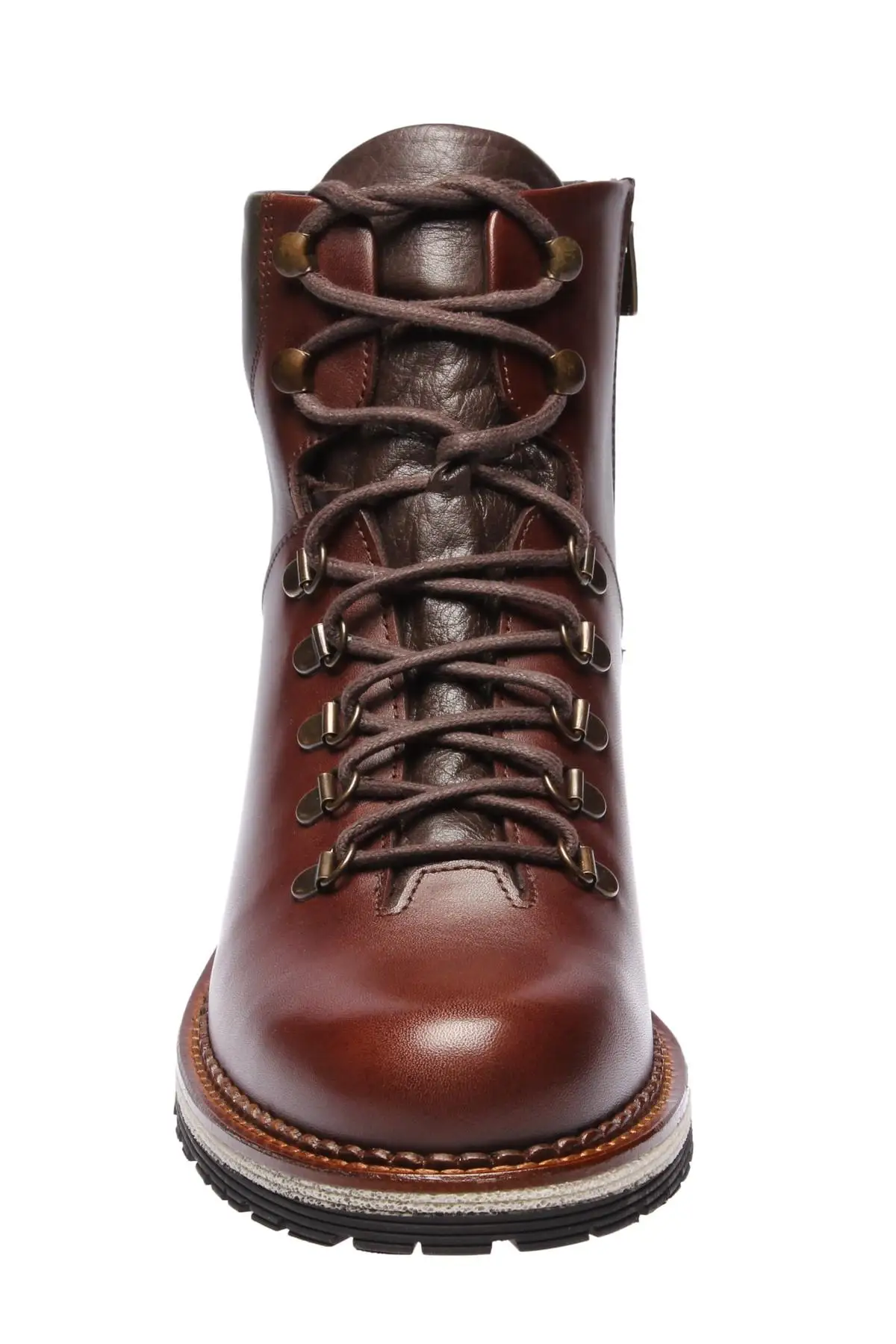 Темно-коричневые мужские ботинки из натуральной кожи с жемчугом 120130000274 |