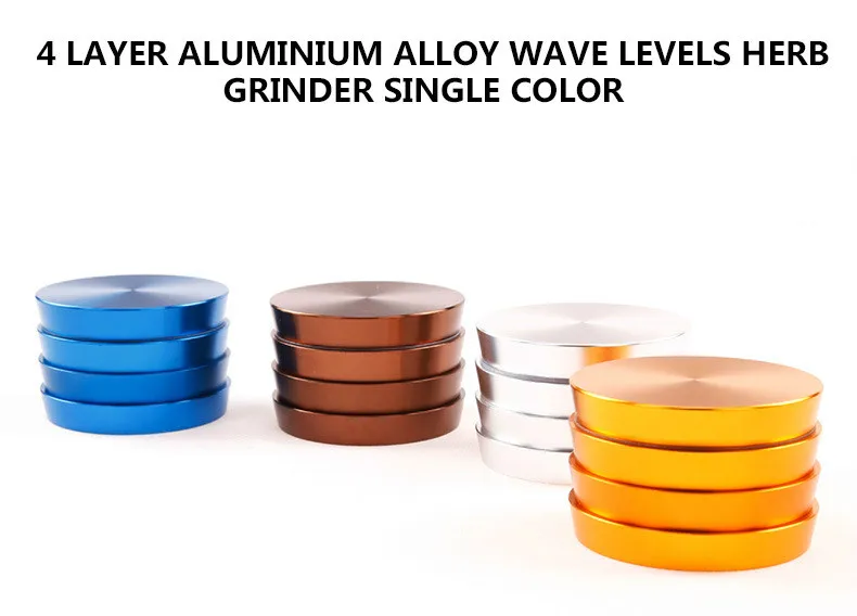 Башня Форма 4 Слои измельчитель травы сорняков 63 мм Алюминий в форме трапеции