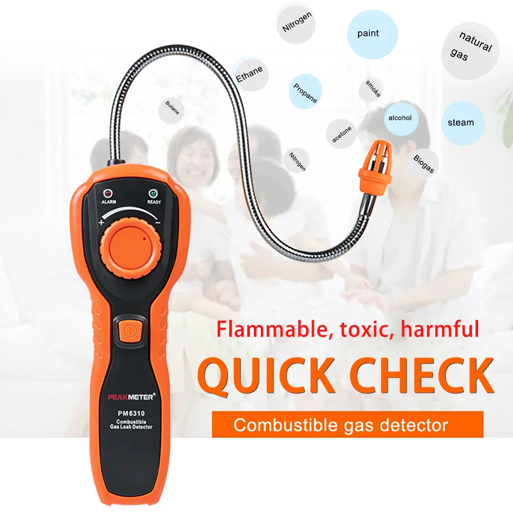 PEAKMETER PM6310 Высокая Точность Детектор утечки горючих газов анализатор Измеритель