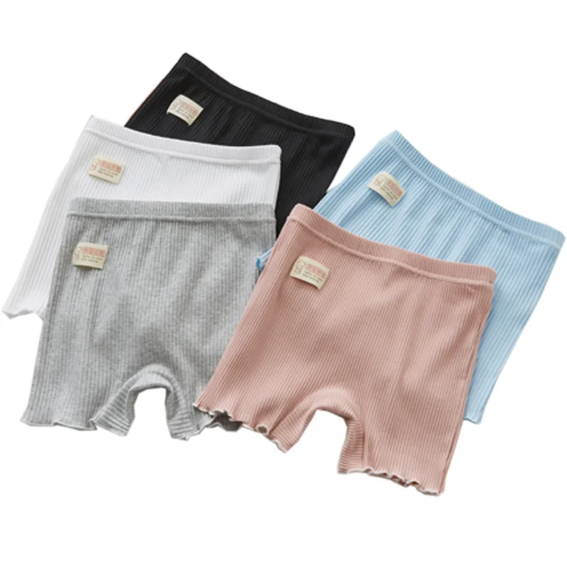 Летнее Детское нижнее белье для маленьких девочек безопасные Короткие штаны с