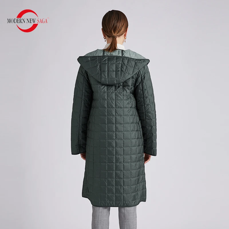 MODERN NEW SAGA 2021 Женское Пальто Осеннее Тонкое Хлопковое Стеганое Синтепон Куртка