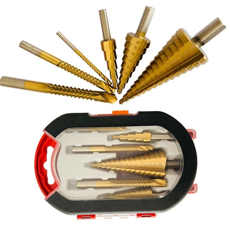 

6Pcs/Set New Hot Selling Countersink For Metal/Wood Drill Cone 32MM Stage Light Step Drill Bit And Drill Bit-Milling Cutter