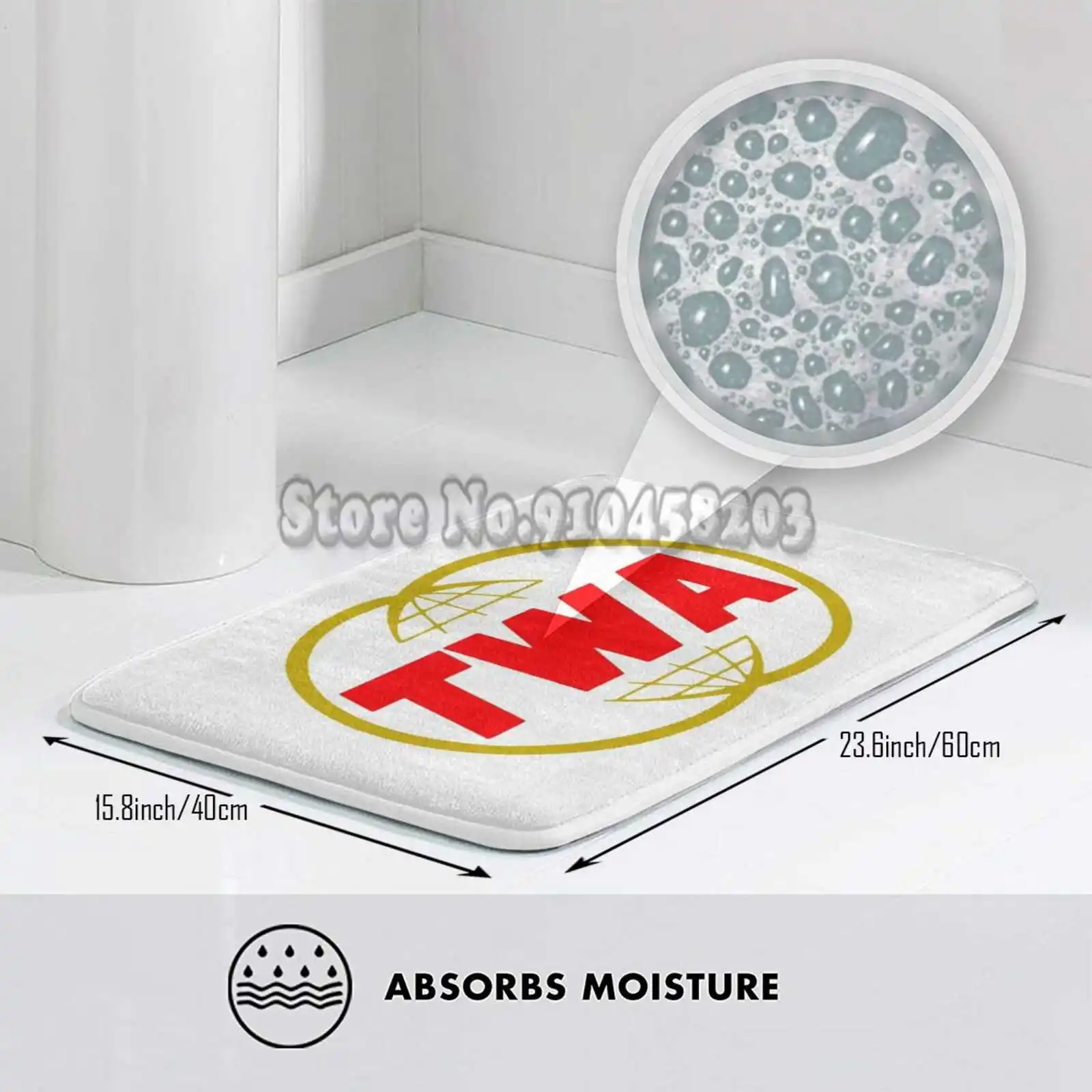 Удобный дверной коврик Twa Airlines для ног Боинг пилот панам винтажный - купить по