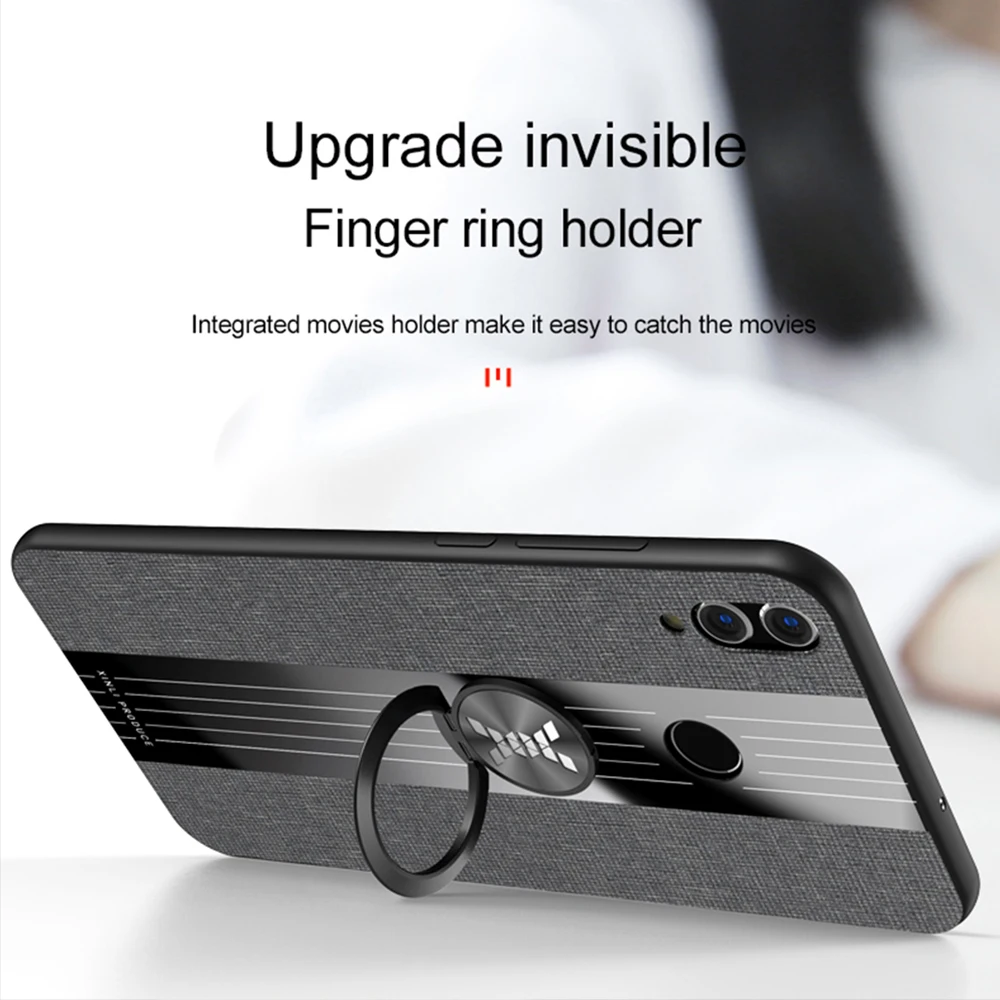 Honor 8 x case ring on for huawei honer 8x phone covr funda huawei8x huaweix8 onor hono x8 honor8x honorx8 bumper cases |