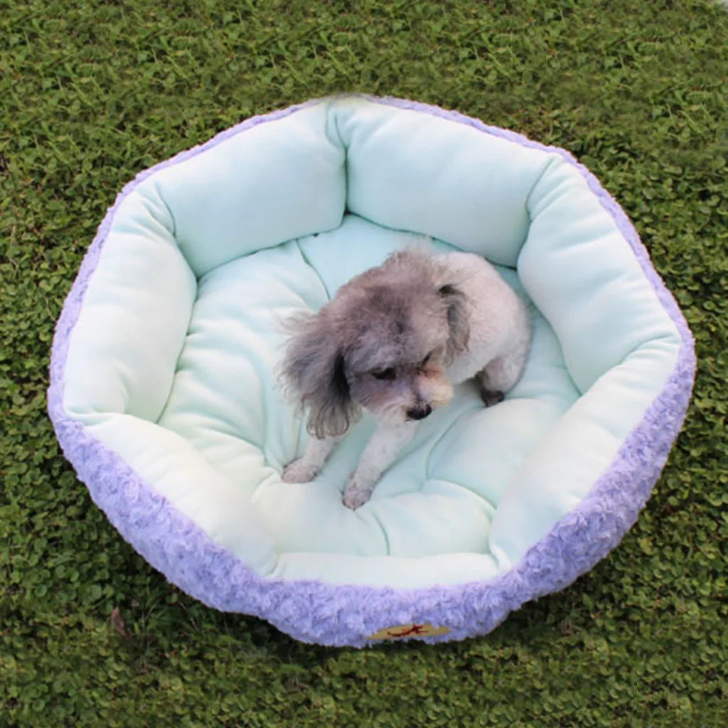 Удобная кровать любимчика плюшевые будка для собак одеяло собаки питомца мусора
