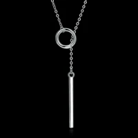 jewelry silver color gifts for long stick women lariat fashion necklace