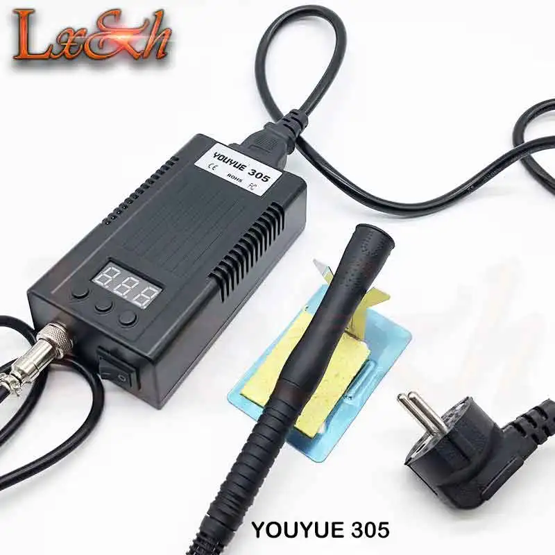 305 YOUYUE305 110 В/220 В Мини Портативный паяльник цифровая паяльная станция BGA с наконечником для T12-I FX-951/936+ лучше, чем bk950D - Цвет: 305