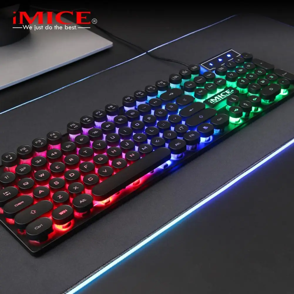 Фото BL IMICE AK-800 игровая клавиатура с тремя цветными подсветками узкими краями
