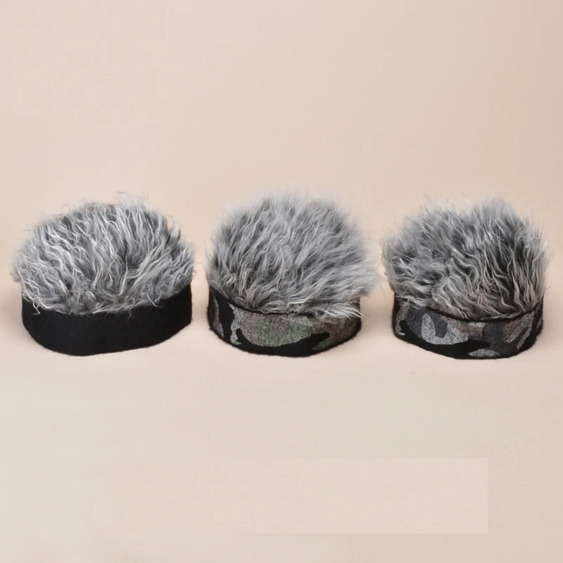 Новая мужская шапочка с поддельными волосами забавные короткие шапки для волос