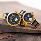 BOBO BIRD часы-браслет из деревянных Для мужчин часы Relogio металлический секундный циферблат пару наручных часов женские Рождественский подарок на заказ коробка
