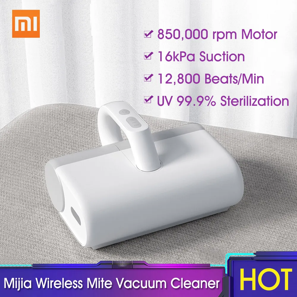 Беспроводной УФ пылесос Xiaomi MIJIA для уборки клещей ручной ультразвуковой