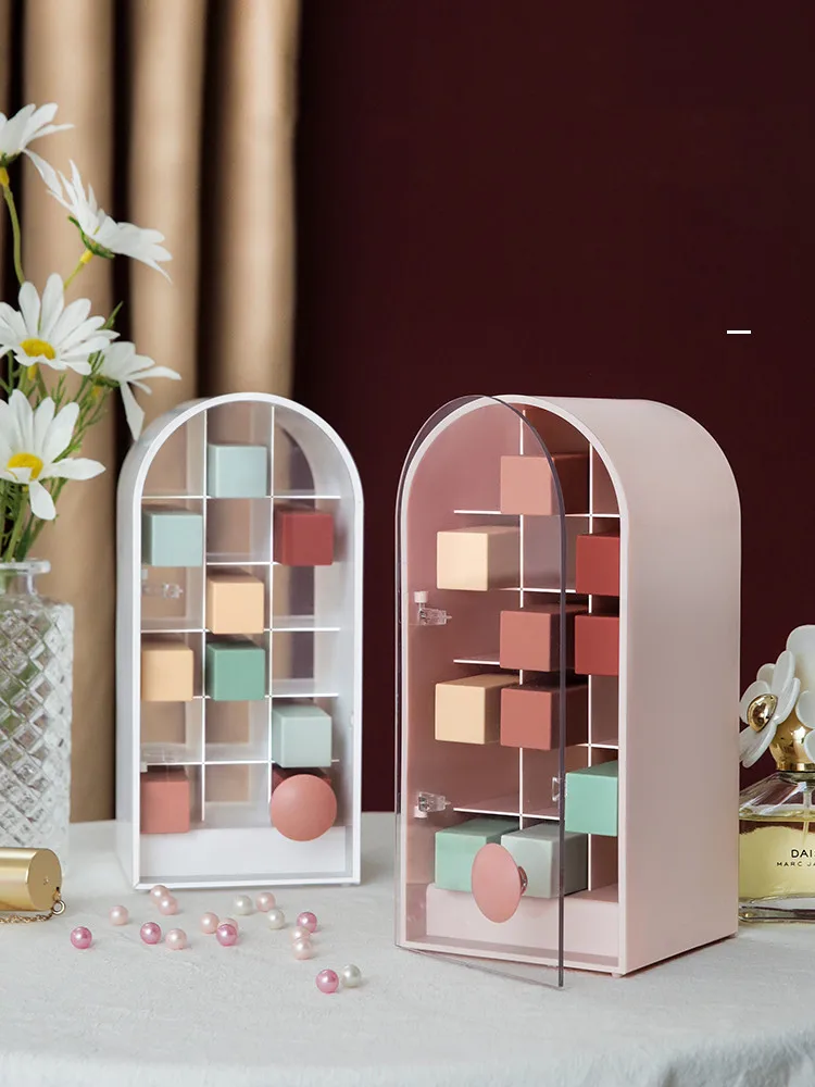 

Makeup Storage Box Nordic Lipstick Organizer Desk Cosmetics Container Lipsalve Holder Home Office Beauty Make Up Lip Glaze Case