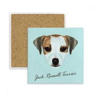 jack russell terrier dog pet animal square coaster cup mug holder absorbent stone for drinks 2pcs gift