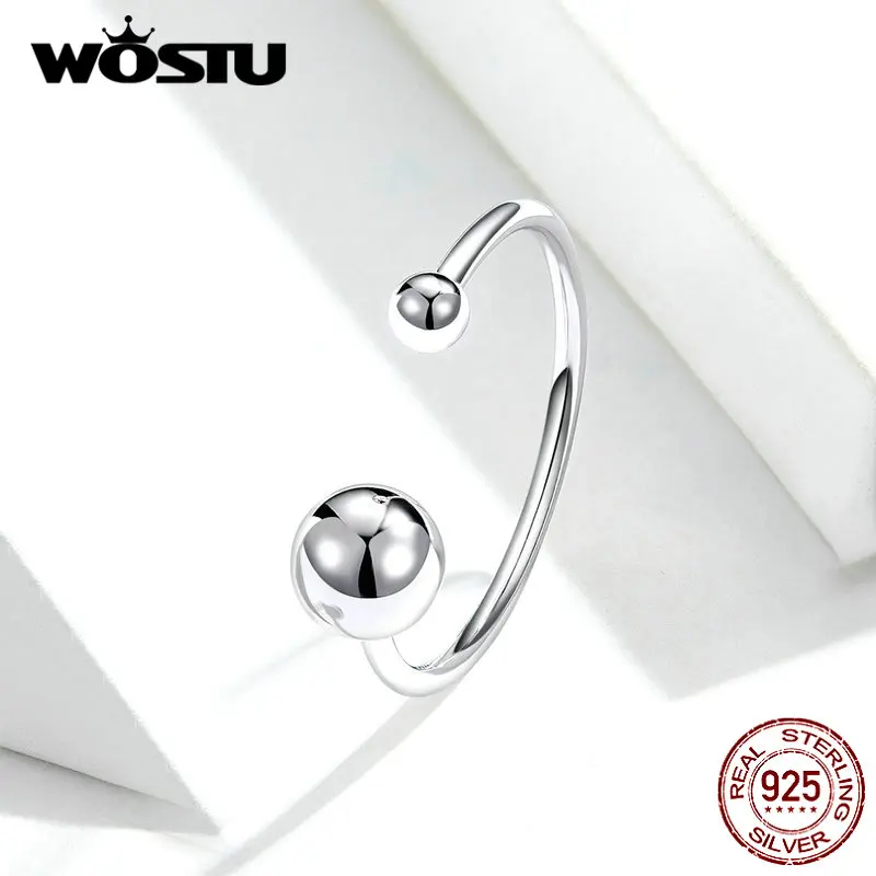 Женские регулируемые кольца в виде шара из серебра 925 пробы|Кольца| |