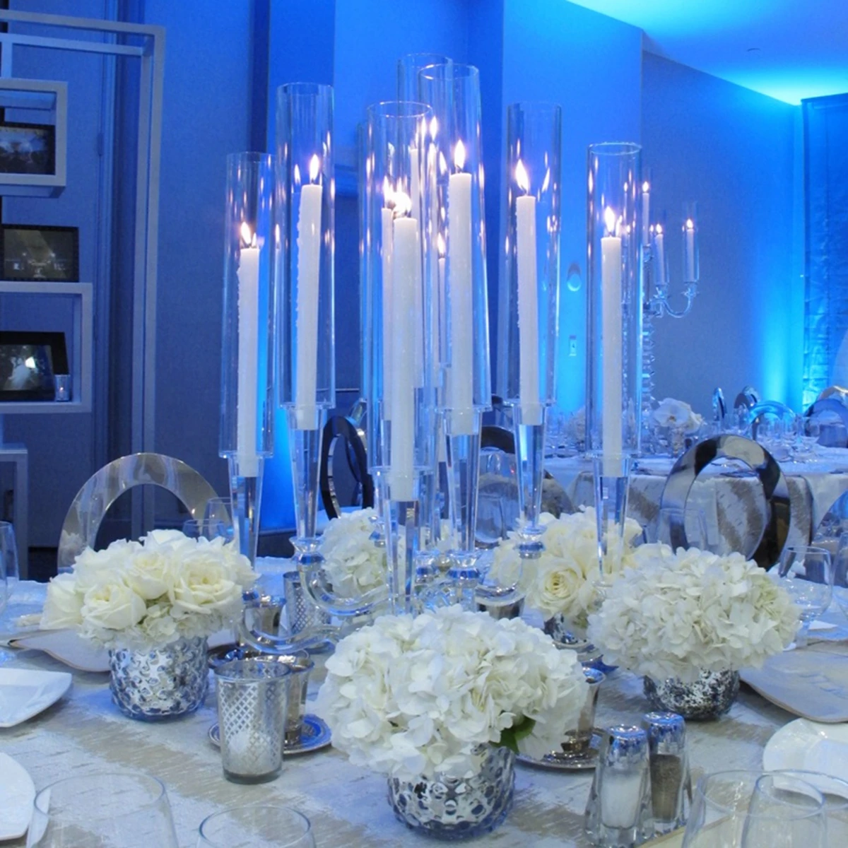 

For selling decor idea Royal luxury wedding gold 13 arm gold metal candelabra without cup AB0783