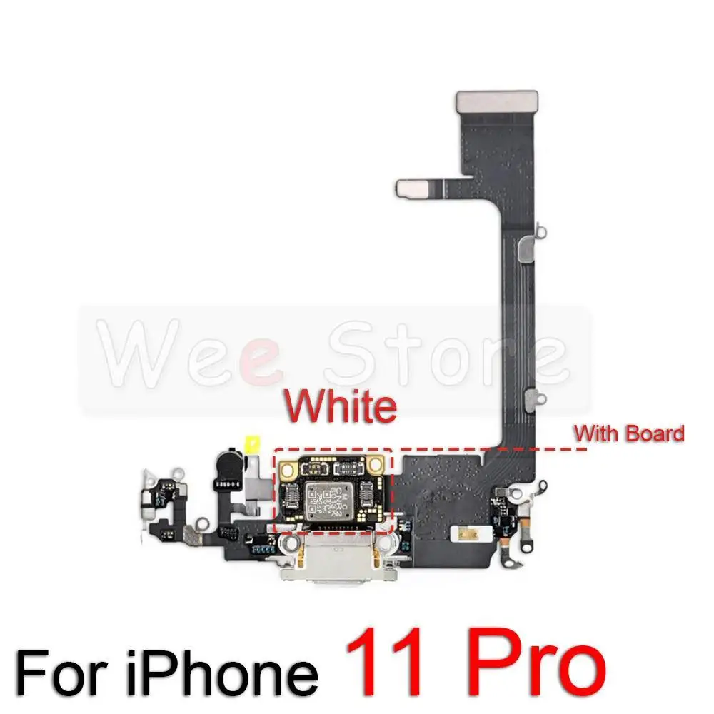 original bottom usb charger port board for lightning dock charging flex cable for iphone 11 pro max mobile phone parts free global shipping