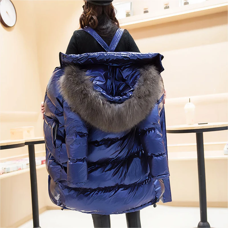 Lucyever новые женские зимние куртки с капюшоном и стоячим воротником хлопковое