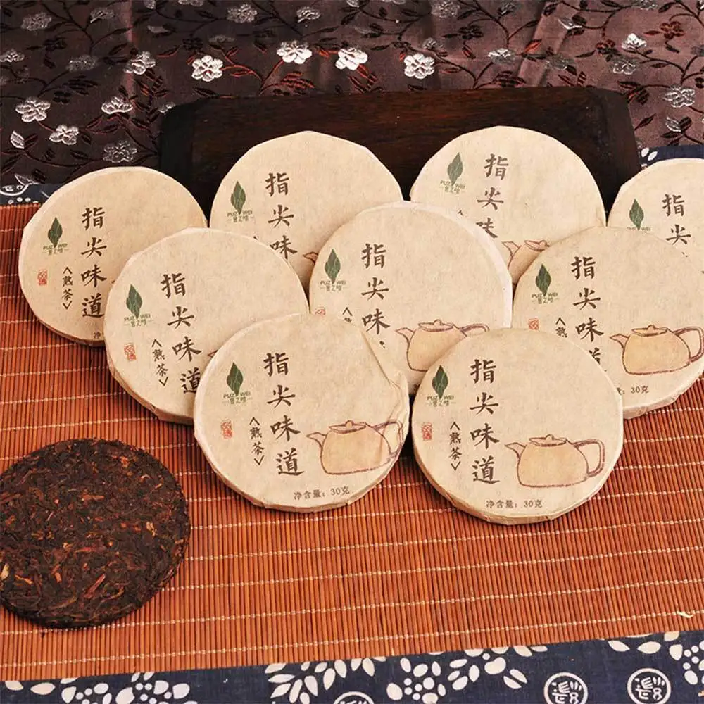 Puzwei 2017 КИТАЙСКИЙ Pu erh Shu Fingertip Taste Shou мини торт 10*30 г|Заварники| |