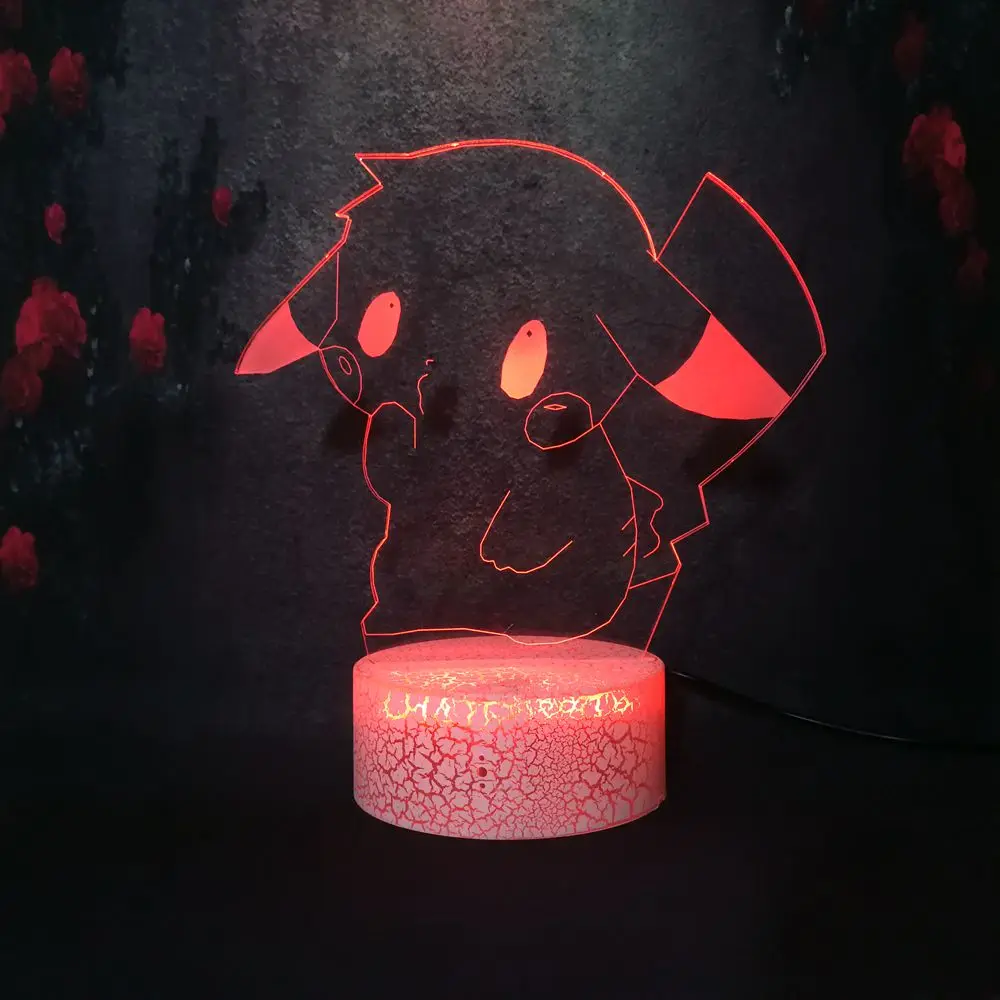 Прекрасный милый тематический питомец серии Пикачу ребенок рисунок с поцелуем 3D