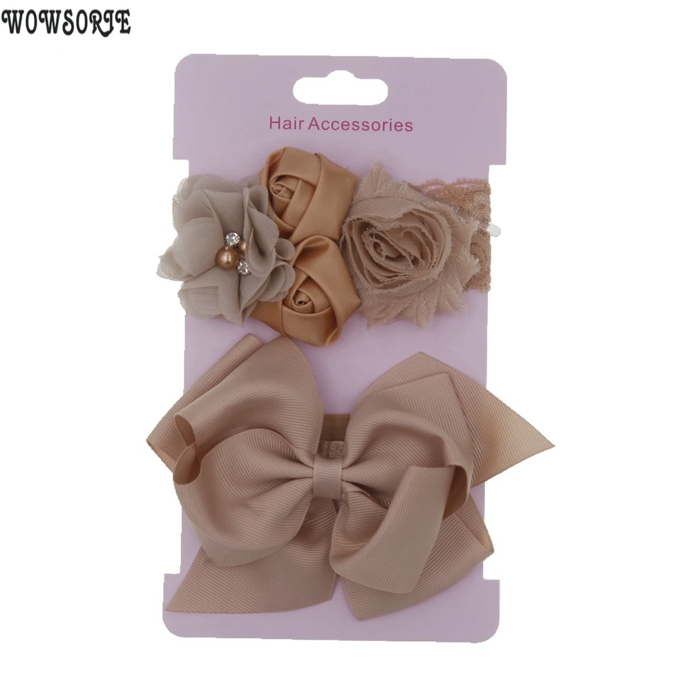 2019 с кружевными розами для маленьких девочек повязка на голову малышей