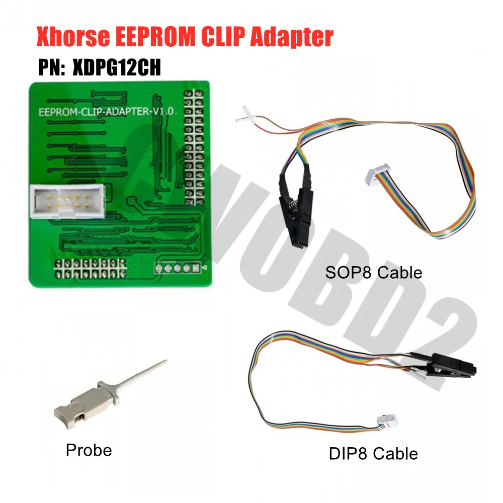 Xhorse EEPROM Clip Adapter XDPG12CH Read and Write SOP8/DIP8 Chip Use for VVDI PROG Key Programmer