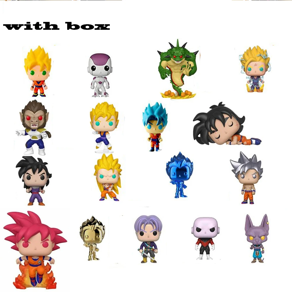 Z Супер Саян 3 ДЖИРЕН ВЕГИТО ГОКУ с коробкой POP Vinyl Action Коллекционные модельные игрушки для детей День рождения подарок.