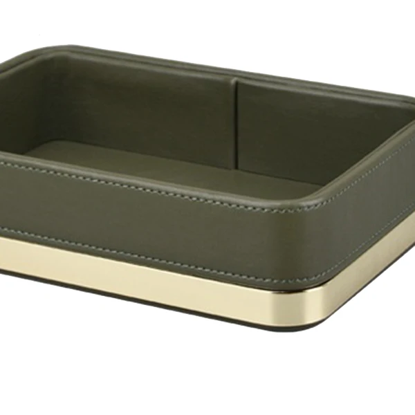 

Leather Storage Tray Rectangular Jewelry Display Board Cosmetic Storage Box Desktop Sundries Decorative Tray