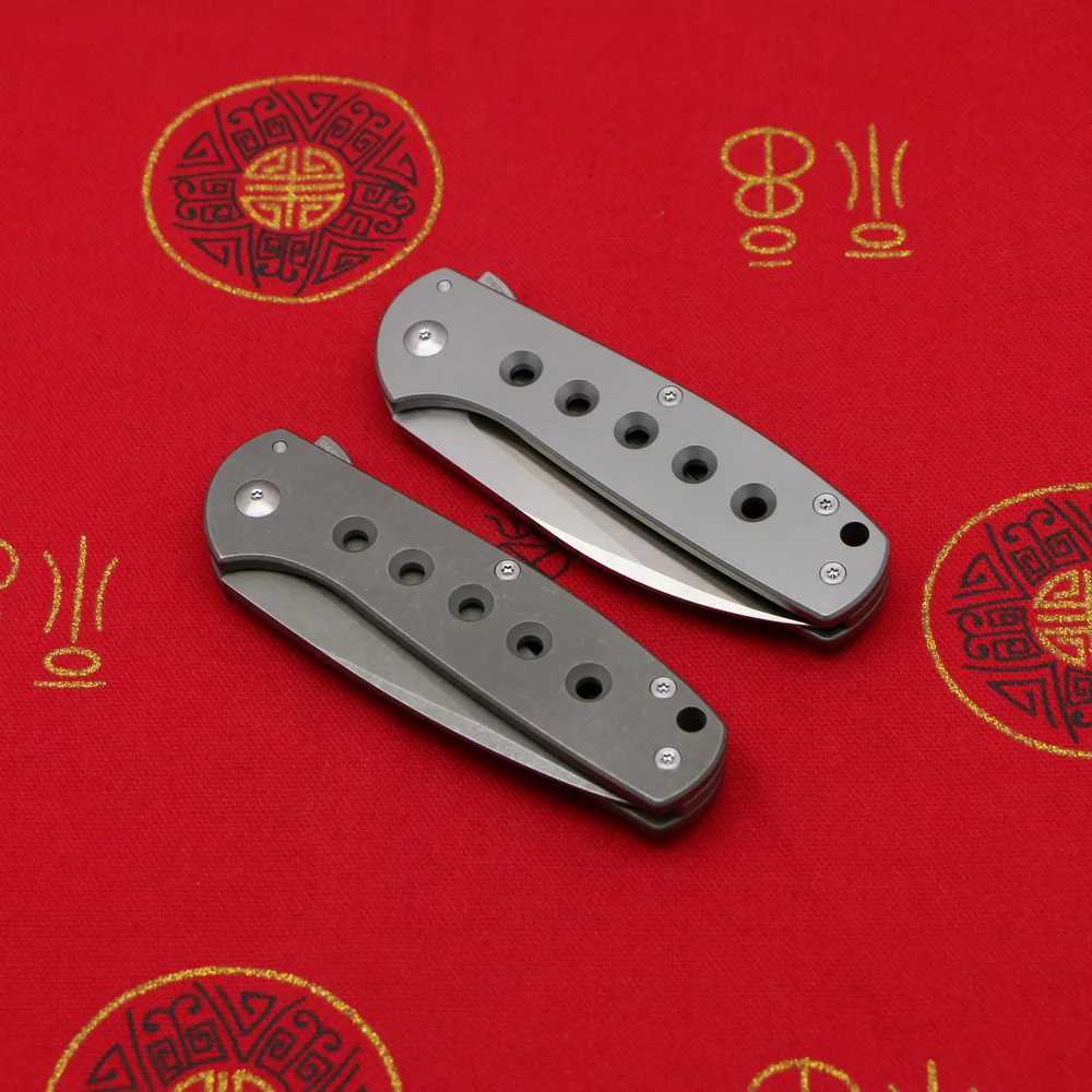 

DICORIA Falcon M390 Blade Titanium Handle Tactical Survival Hunting Camping Kitchen Fruit Drills Folding Knives EDC Tools