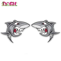 angry great white shark cartoon graffiti car stickers styling for bumper racing laptop trunk wall decal decoration accessories