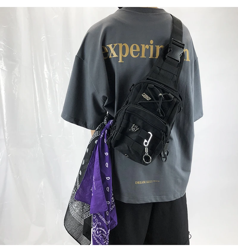 Тактический рюкзак на плечо мужские нагрудные сумки в стиле хип хоп уличная