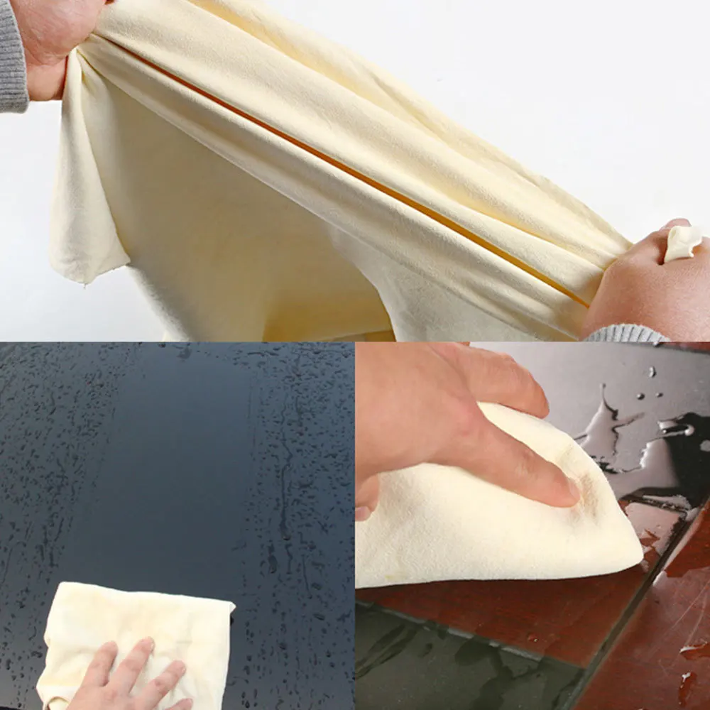 1 шт. натуральная эластичная замша из натуральной замши тряпка для мытья