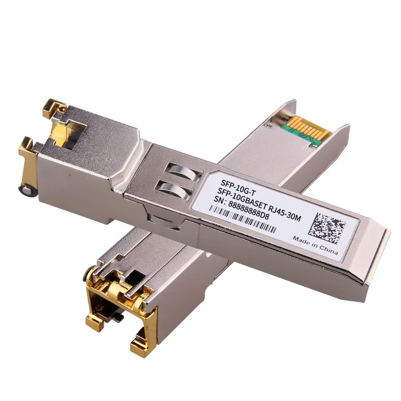 Модуль RJ45 10G SFP 10000 Мбит/с медиаконвертер оптическое волокно для сетевого