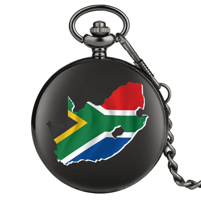 Часы наручные ZA RSA SA с флагом Южной Африки кварцевые украшения карманами и