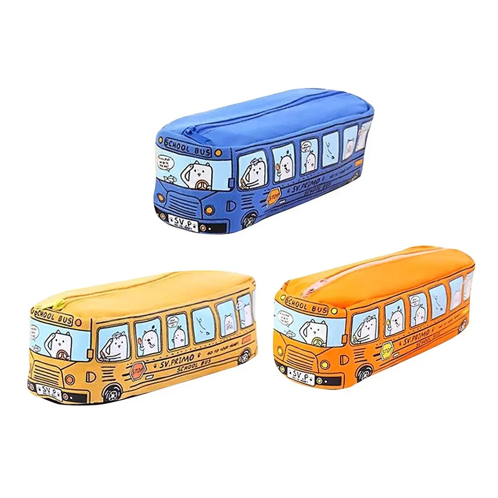 Большой Вместительный чехол для карандашей из парусины школьные принадлежности