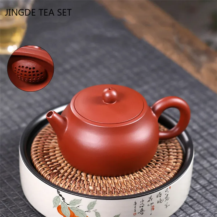 Authentic Yixing tea pots Purple Clay Filter Teapot Raw ore Dahongpao Beauty Kettle Handmade Customized Boutique Tea set 170ml