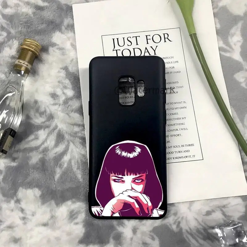 Black Humor Movie Pulp Fiction Phone Case For Samsung S10 S20 S21 S30 S9 S8 Plus Ultra 5G S10e S6 S7 Edge Silicone Cover | Мобильные