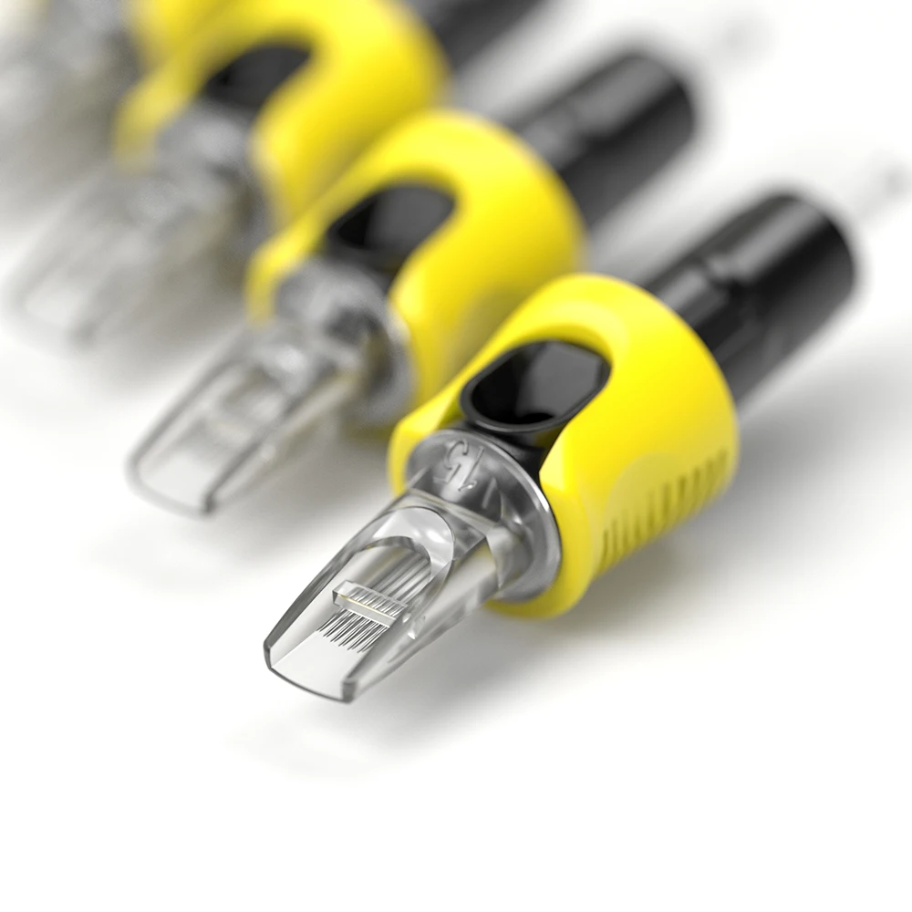 Stigma 16 pcs/lot Tattoo Needles Revolution Cartridge Curved Magnum Shader for Cartridges Machine #12 0.35 mm #10 0.3mm | Красота и