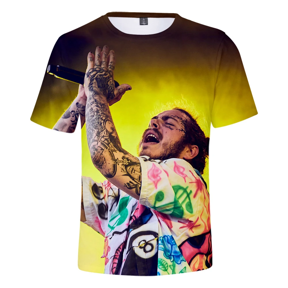 

Singer post malone T Shirt Men/Women New Fashion Print Hip Hop Summer cool post malone Print Short Sleeve streetwear tees tops