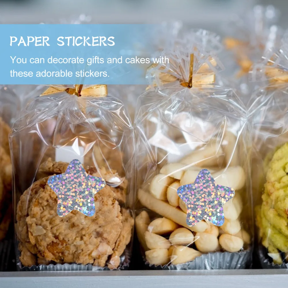 

1 Roll of DIY Baking Stickers Gift Wrapping Stickers Shinny Stationery Stickers